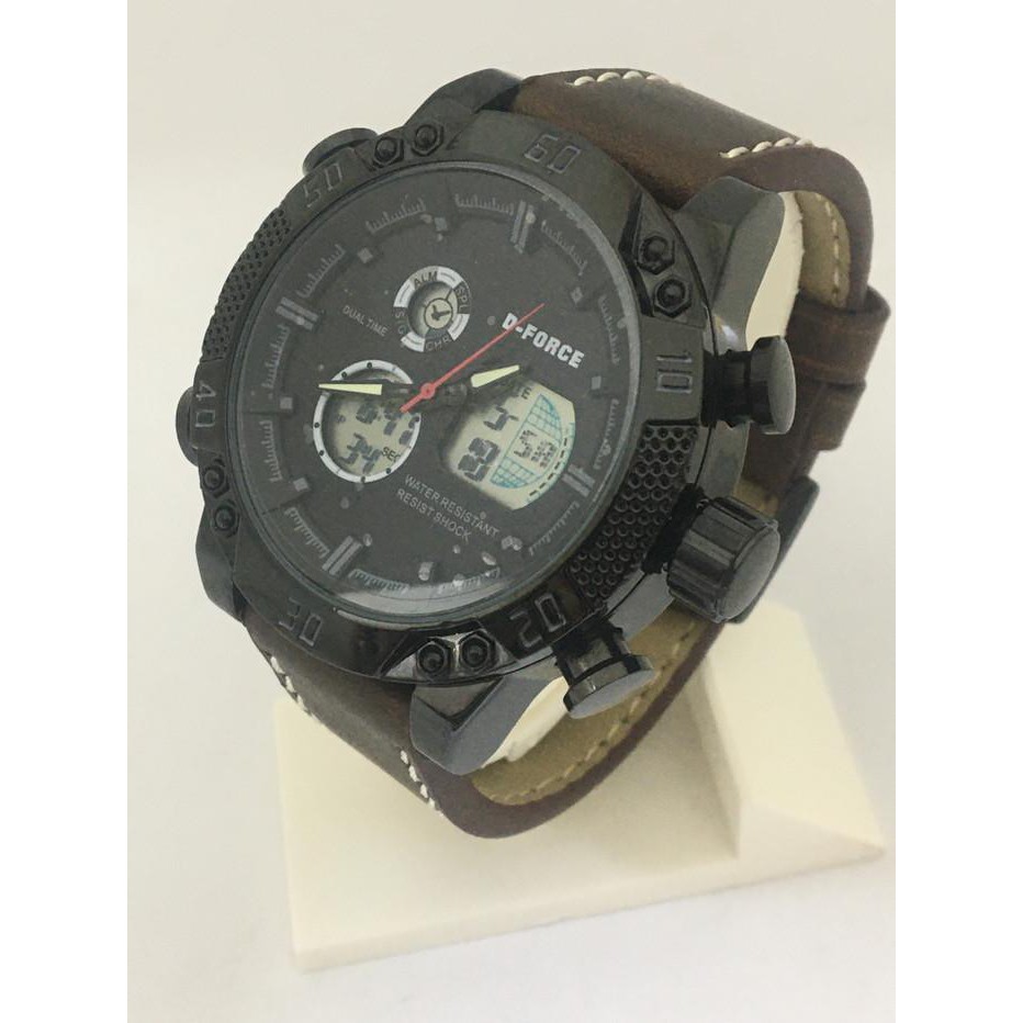 Dijual Jam tangan Pria kulit sport D-Force DFDTKL007 Dijamin