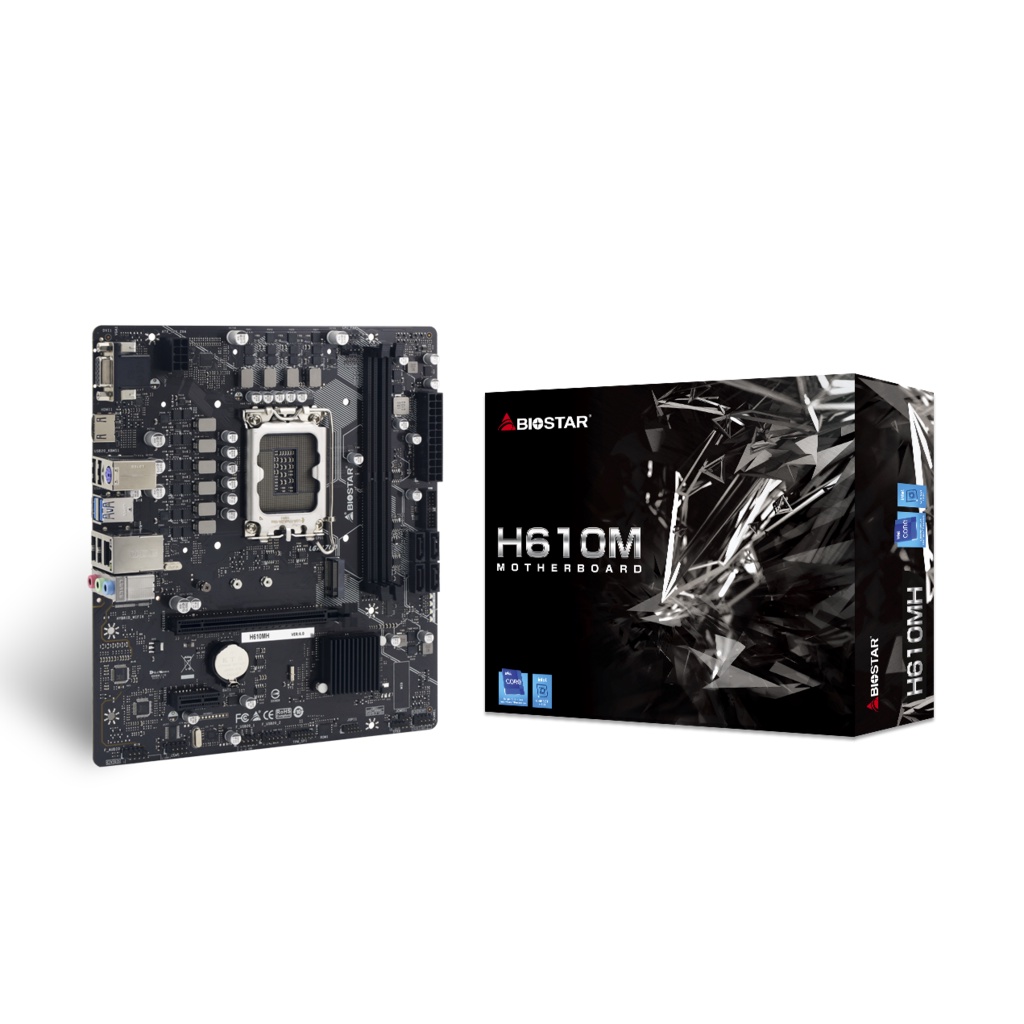 BIOSTAR Motherboard H610MH Intel H610 LGA1700 DDR4