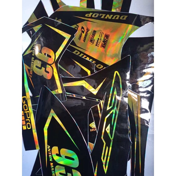 DECAL STIKER CRF FULL HOLOGRAM