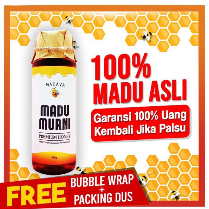 

100% ASLI MADU MURNI MADAVA 350GRAM - MADU ASLI HUTAN SUMBAWA HONEY - 1BOTOL 350GR