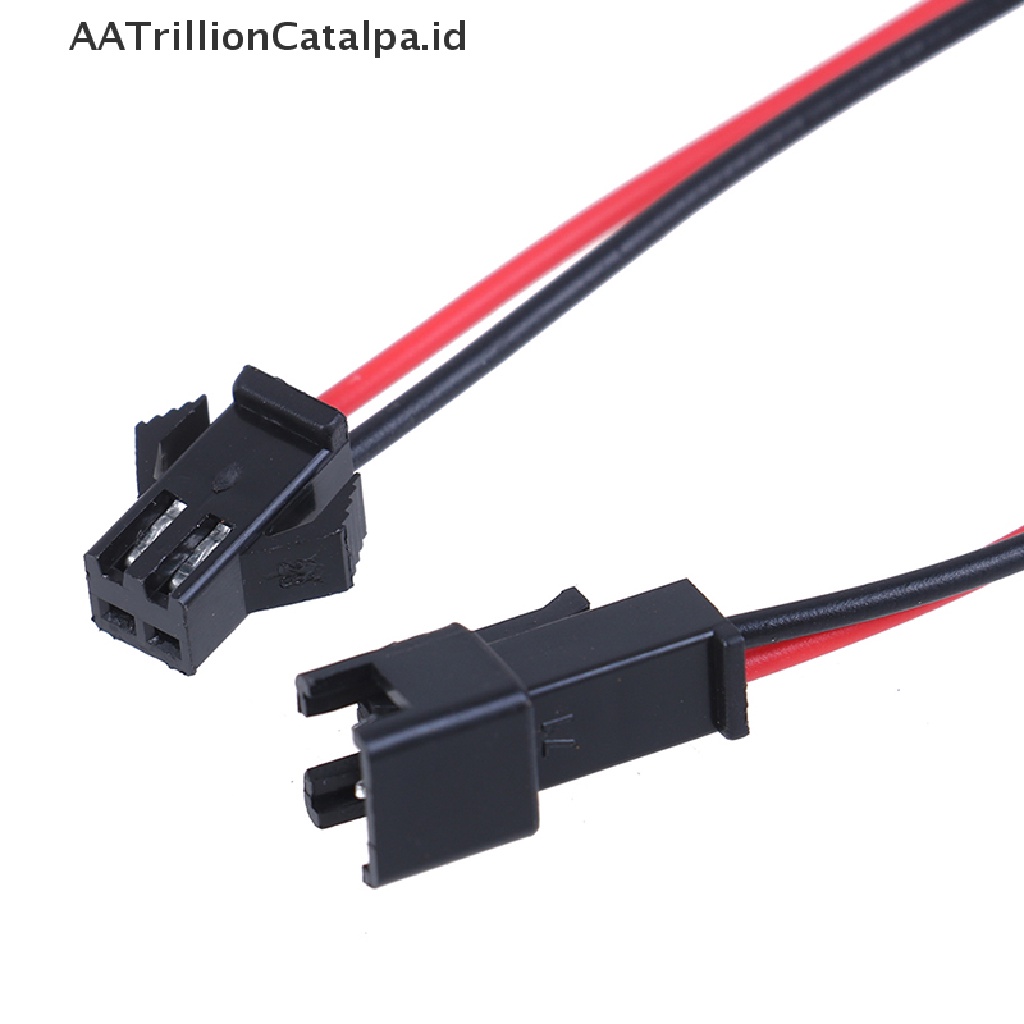 (AATrillionCatalpa) 5 Pasang Konektor Kabel SM 2Pin 3Pin 4Pin Male &amp; Female 20cm Untuk Lampu Strip LED