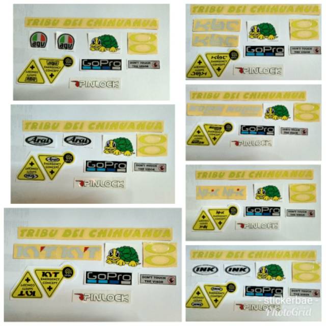 PAKET STICKER CUTTING 46 PROJECT FULL SET BIASA DAN STICKER VISOR