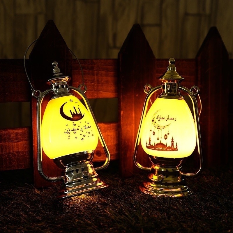 Ornamen Lampu Lentera Gantung LED Desain Ramadhan Muslim Untuk Hadiah