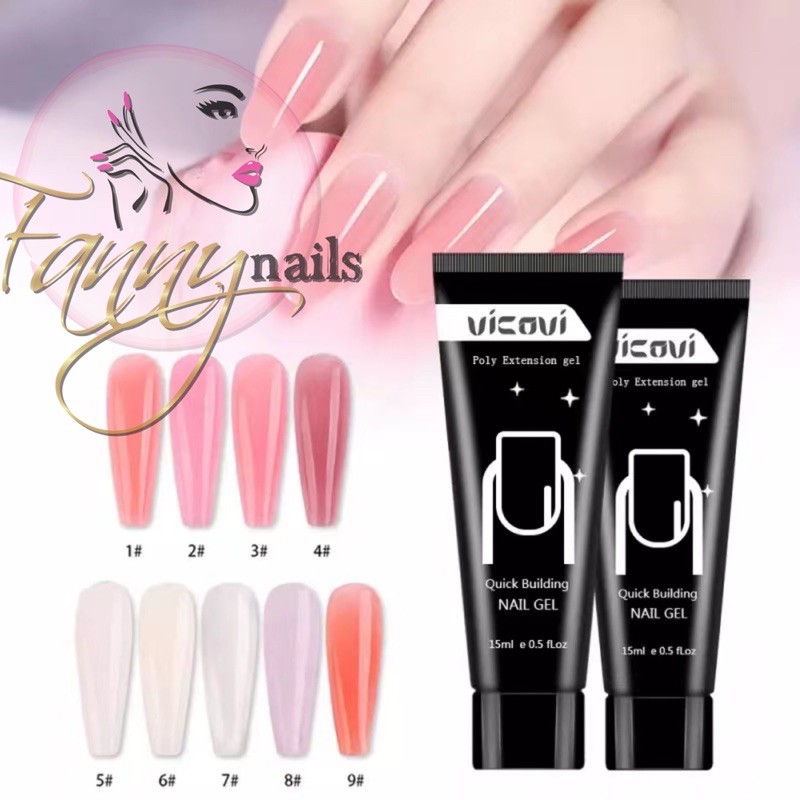 VICOVI POLYGEL NAIL EXTENSION / POLY GEL EXTENSION KUKU PALSU SAMBUNG KUKU NAILART NAIL ART