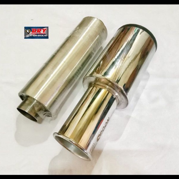 RESONATOR & KNALPOT MOBIL SPOON FULL CHROM JAZZ AGYA AVANZA CIVIC