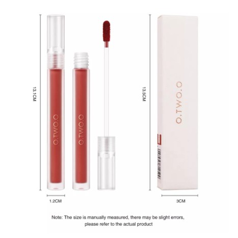 O.Two.O Lip Gloss Matte Tahan Lama 6 Warna HK-YJ 002