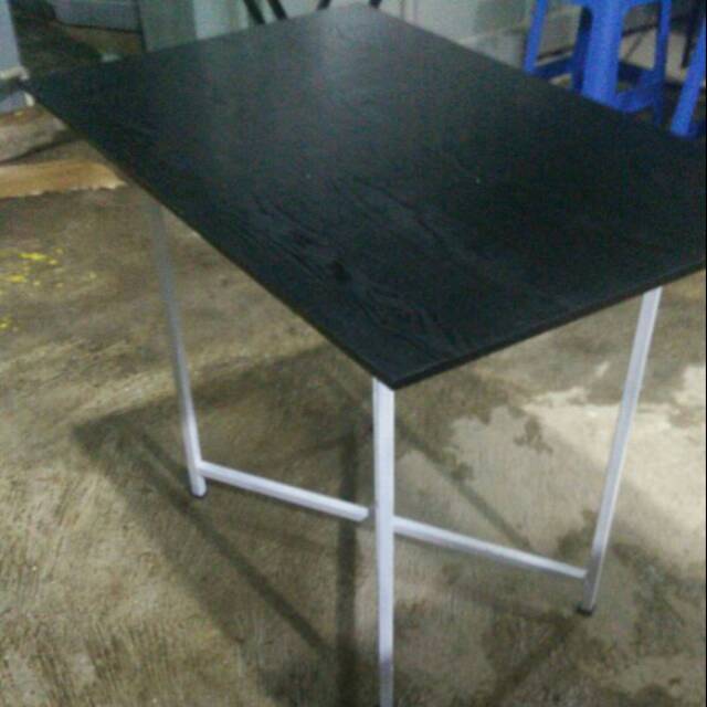 meja lipat minimalis industrial 120x75x70 meja bazar pameran meja makan