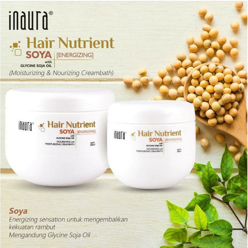 INAURA Hair Nutrient CREAMBATH (1KG) 1000ML / SOYA SEAWEED ORANGE