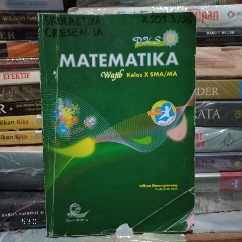 BUKU BEKAS MATEMATIKA WAJIB SMA KELAS 1 gematama