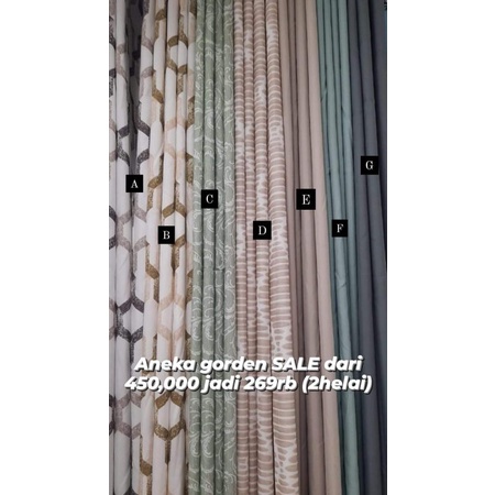 Informa Set Curtain 2 pcs / Gorden set 2 helai