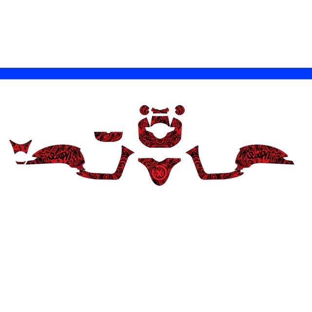 Sticker full body Scoopy new old fi merah hitam eksotis