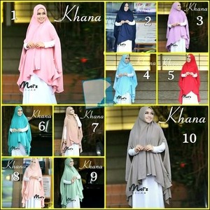 Jilbab Khimar Khana Syar'i / Cardi Khana