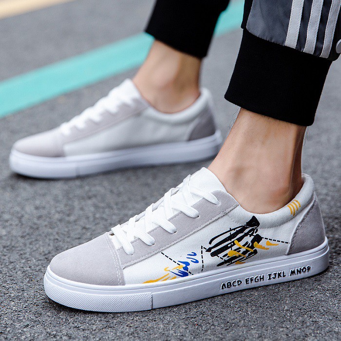 BISA COD! Sepatu Sneakers Pria Sepatu Canvas Kekinian Import 116345