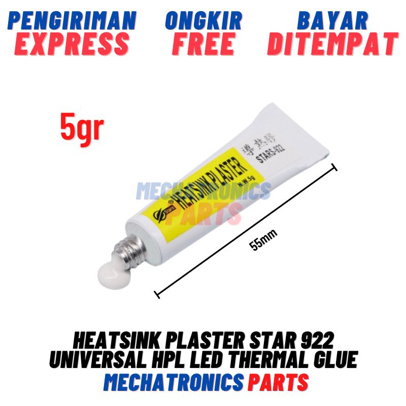 [DEV-9031] HEATSINK PLASTER STAR 922 UNIVERSAL HPL LED THERMAL GLUE