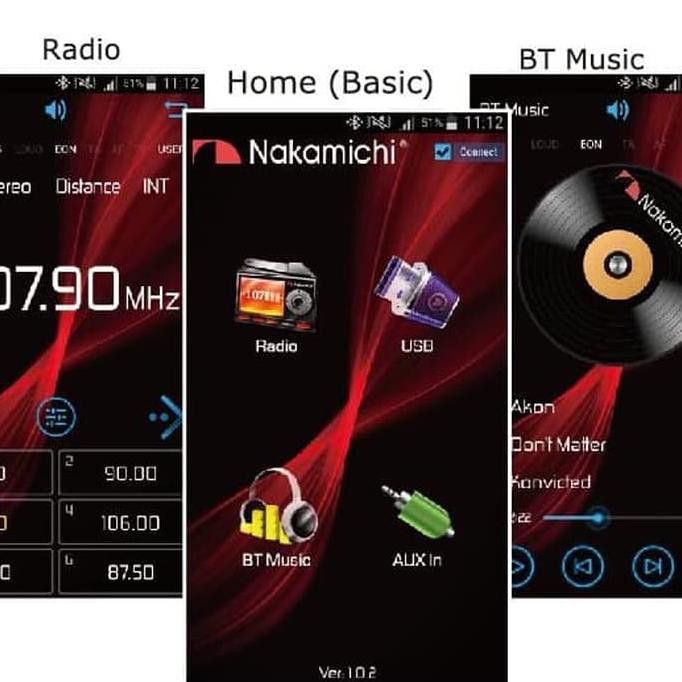Single Din Deckless Nakamichi Nq711B Usb Bluetooth With Apps Remote Murah Banget
