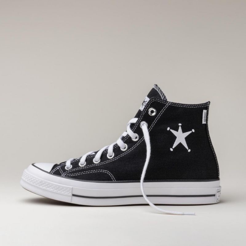 Converse Allstar High x Stussy Black White Kualitas Premium