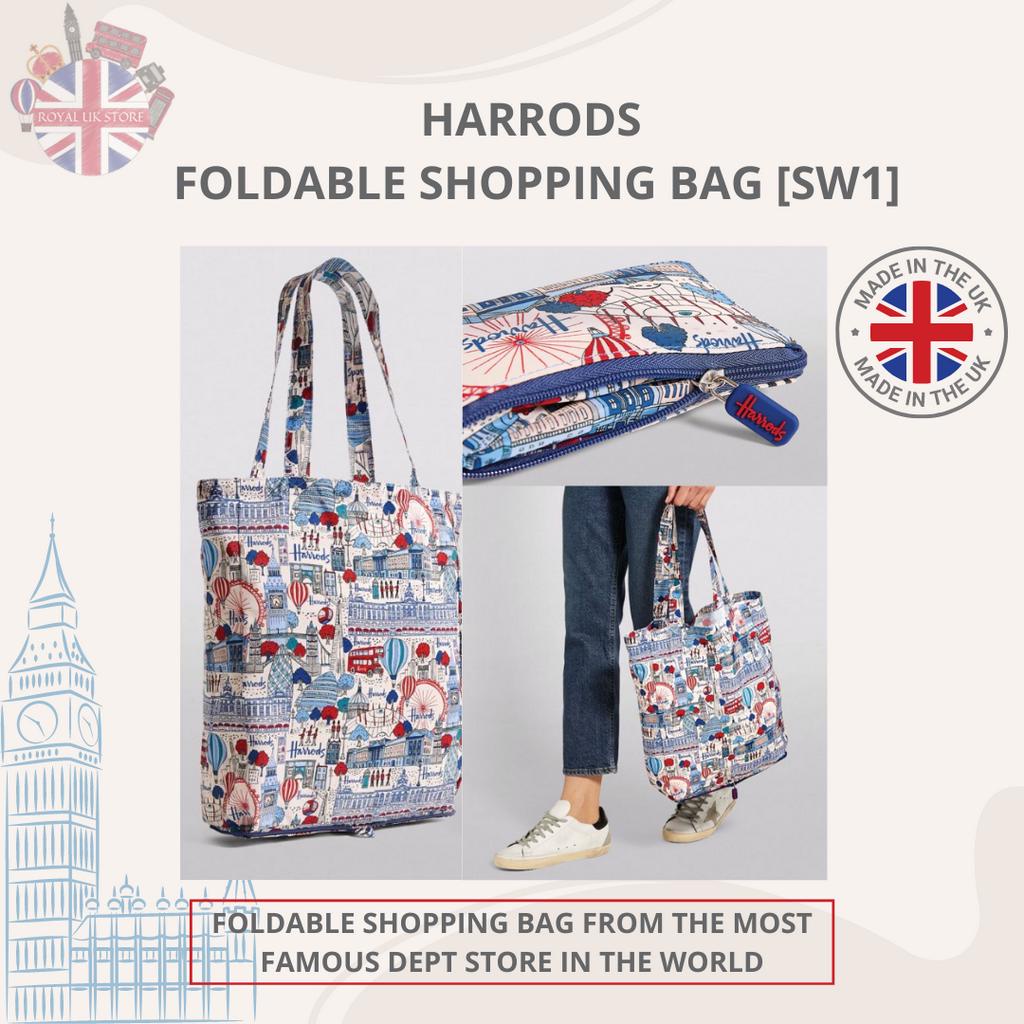 Harrods Foldable Shopping Bag *100% Authentic From Harrods UK*
