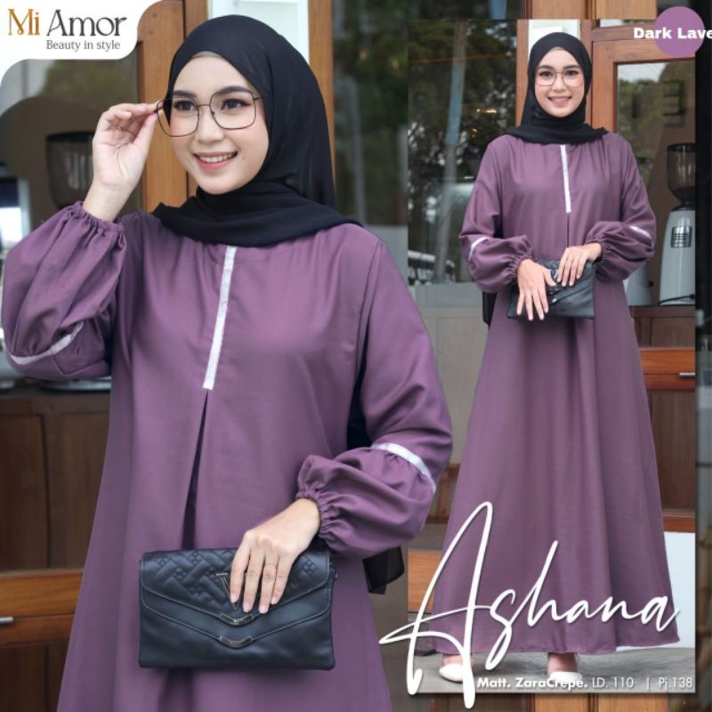 Ashana By MI AMOR • Maxi Dress Gamis Wanita Muslim