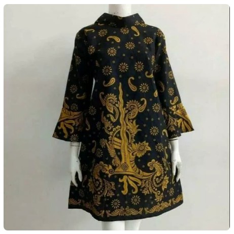 Batik atasan wanita motif keris SERAGAM BATIK DRESS BATIK MODERN