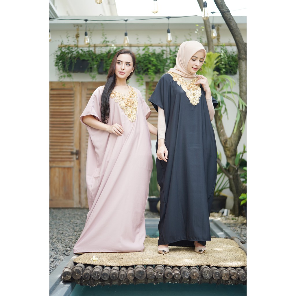 JANE COLLECTION || Kaftan Kajol Baju Muslim Hari Raya Lebaran Kaftan Lebaran Maxi Hijab