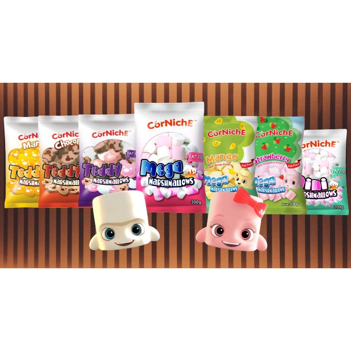 

CORNICHE All Varian Teddy Marshmallow / Mega Marshmallow / Snow White / Fluffy Jelly / Mini Marshmallow