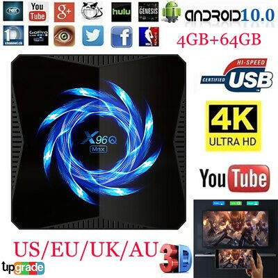 TJBOX X96Q MAX Android TV BOX 4GB RAM 64GB ROM ALLWINER H616 NEW OS 10.0 ORIGINAL