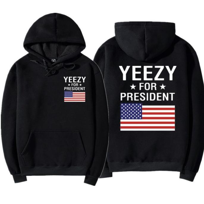 Jaket Hoodie Yeezy Kanye West For President