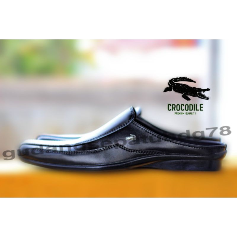 Sepatu Sandal Pria Crocodile Bustong Swedian Casual Santai Elegan Original Handmade