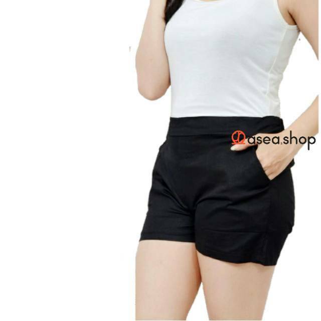 Celana Pendek katun Stretch / Celana Santai Tidur | Hot Pants Cotton