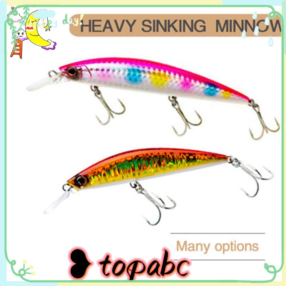 TOP 27g/90mm 37g/110mm Fish Hooks Pesca Issen Long Casting Lure Minnow Baits Crankbaits Sinking Stream Bait Striped bass Multicolor Minnow Lures