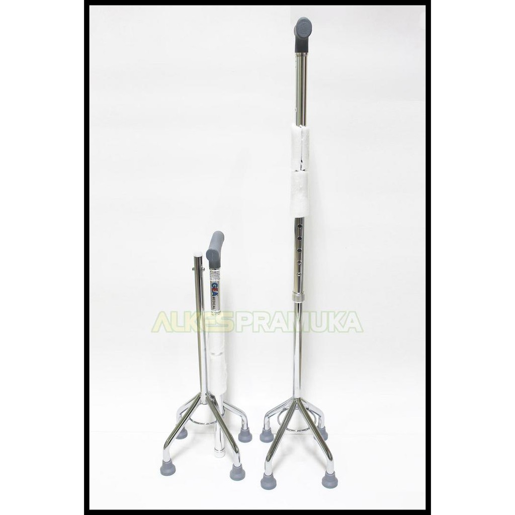 Alat Bantu Jalan Tongkat 4 Kaki / Kruk / Crutch Gea