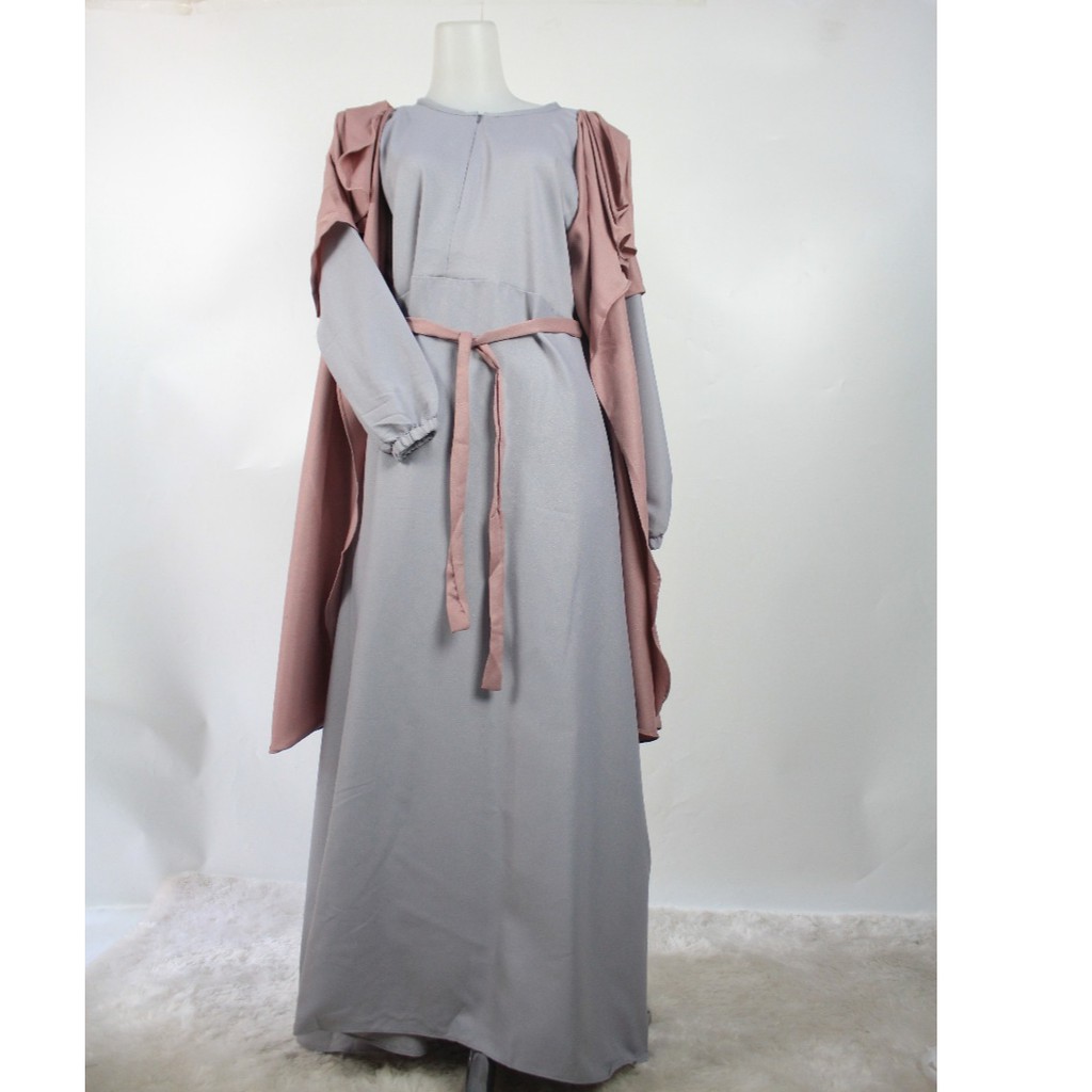 Gamis Wollycrepe SYANIN Anak Tanggung Dress Muslim Syari Termurah baju remaja anak wanita ngaji