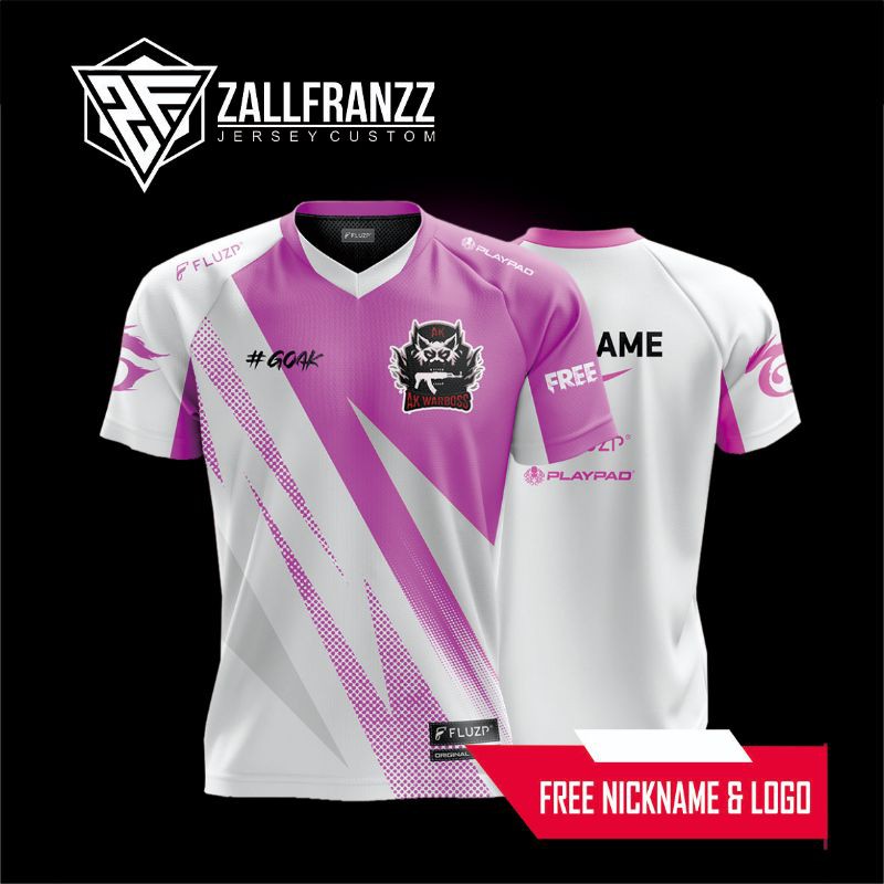 Jersey Baju Kaos Gaming Costum MLBB PUBGM Free Fire AOV CODM Terbaru 2021