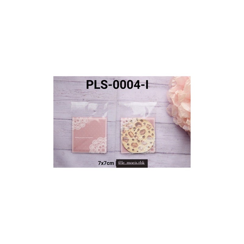 

PLS-0004-i Packaging plastik cookies K motif renda pink