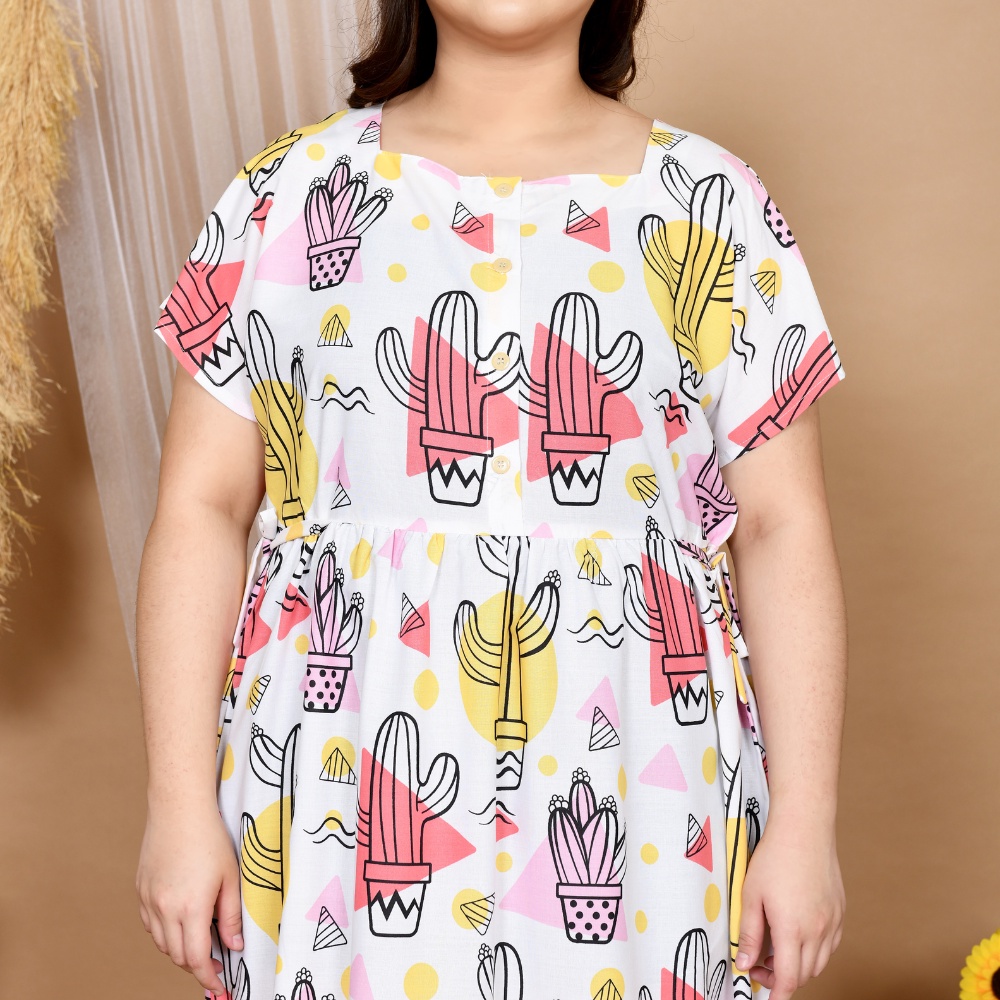 NYENYAK Daster Dewasa Jumbo ( Size XXL ) Bahan Katun / Daster Karakter