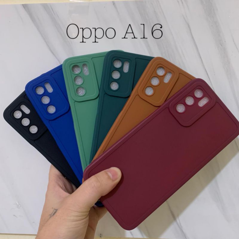 Pro Camera Soft Case Full Cover Matte Case Oppo A16 - CA