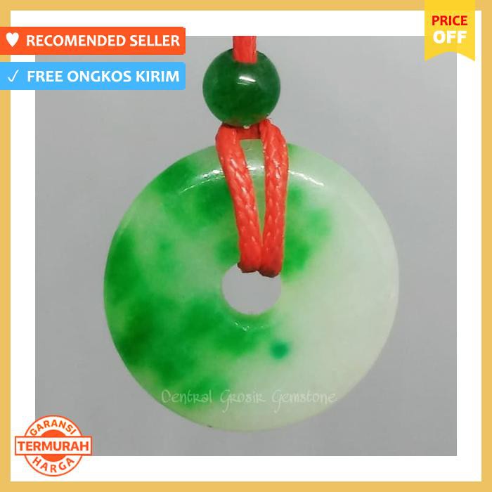 LIONTIN BATU GIOK CHINA KALUNG GIOK KOIN HOKI GARANSI ASLI