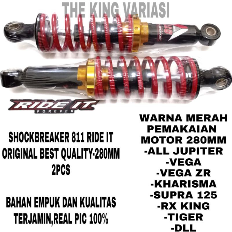 SHOCK.OTOR 340 MM/SHOCK MOTOR 270 MM/SHOCK MOTOR ORIGINAL RIDEIT/SHOCKBREAKER 280MM/SHOCK BEBEK 280M