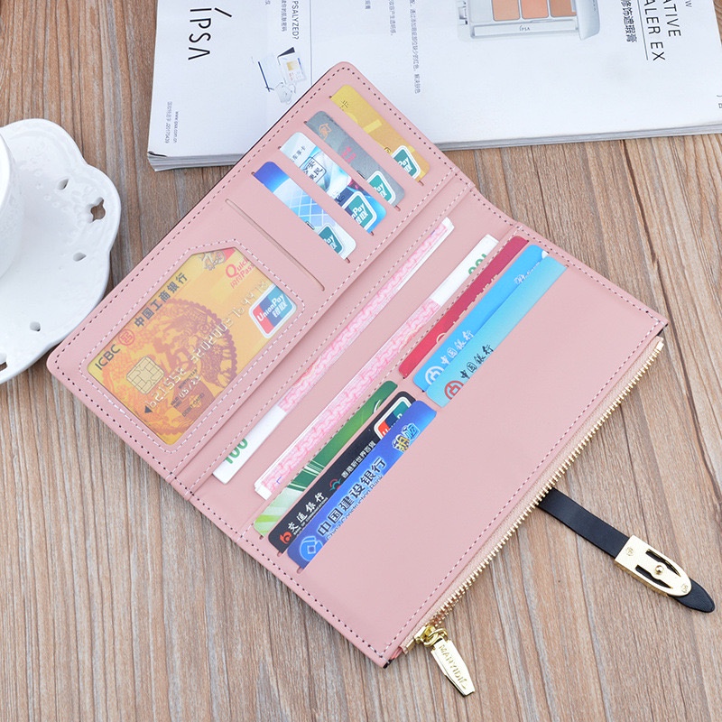 ORIGINAL MANYIDI C2075 RFID DOMPET PANJANG LIPAT TEBAL WANITA MUAT HP BESAR