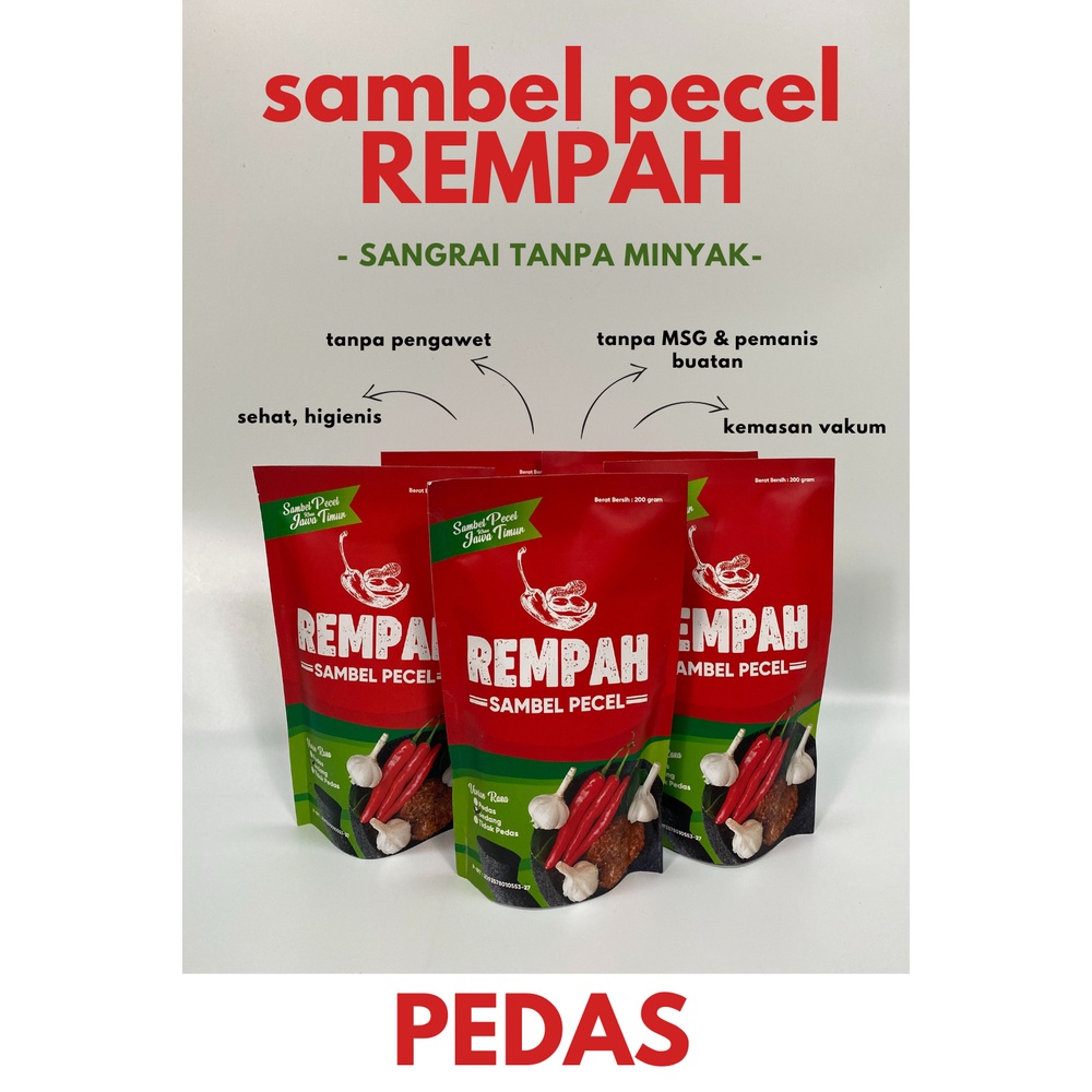 

Sambel Pecel / Bumbu Pecel REMPAH - Pedas