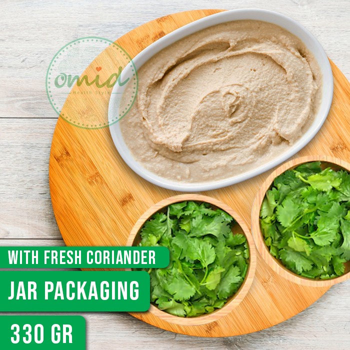 

Hummus with Fresh Corriander, Fresh Lemon, Salt and Olive Oil - 330 gr