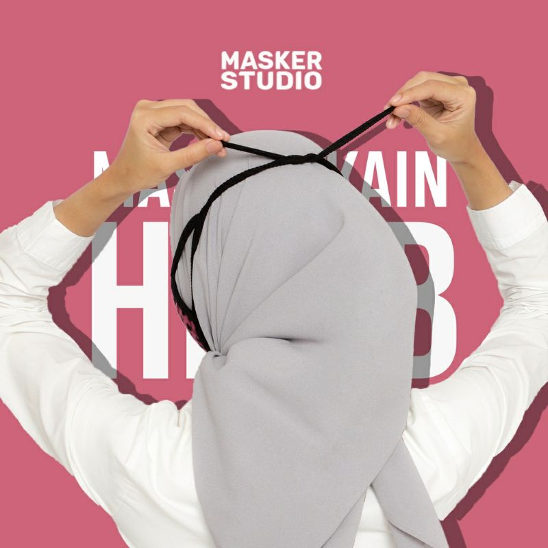 Masker Hijab Jilbab 4 ply by Masker Studio