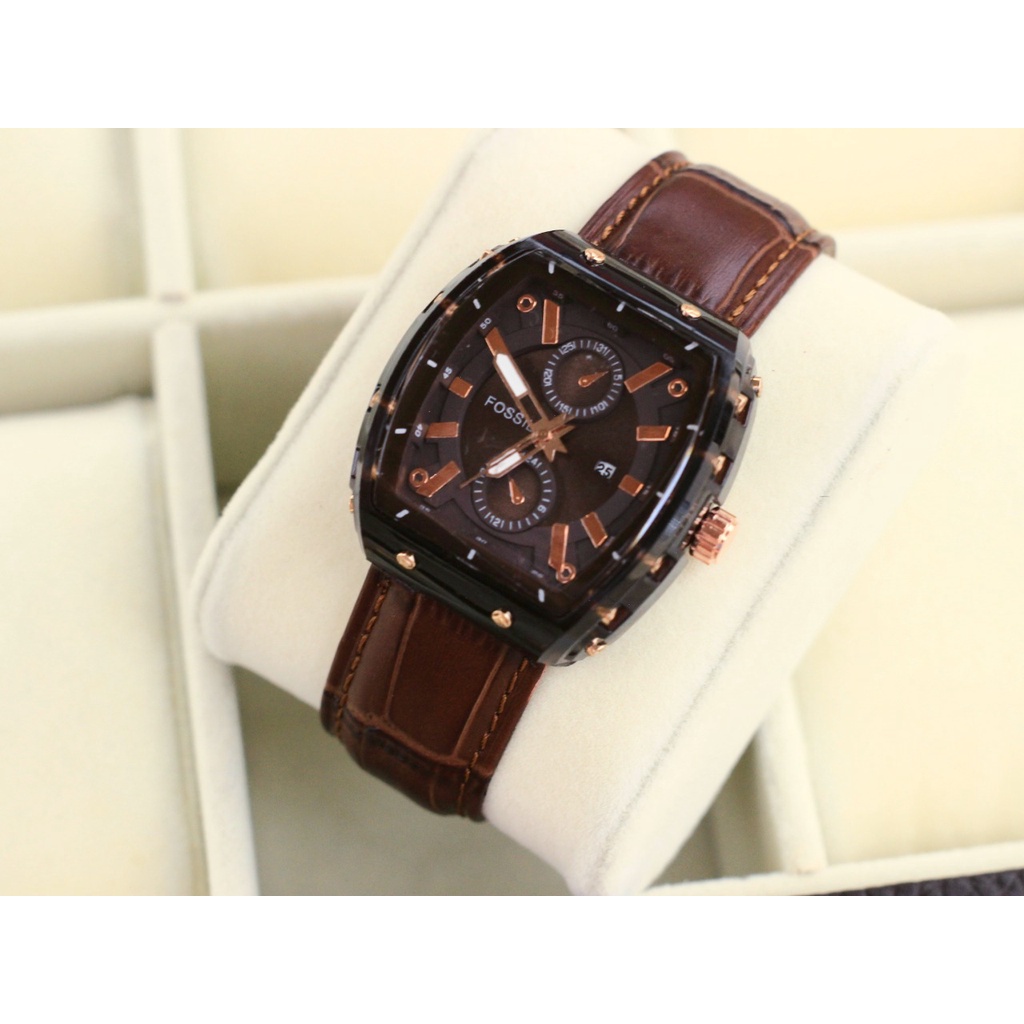 Jam Tangan Fashion Wanita W8706K Tali Kulit Tanggal Aktif Free Box &amp; Baterai