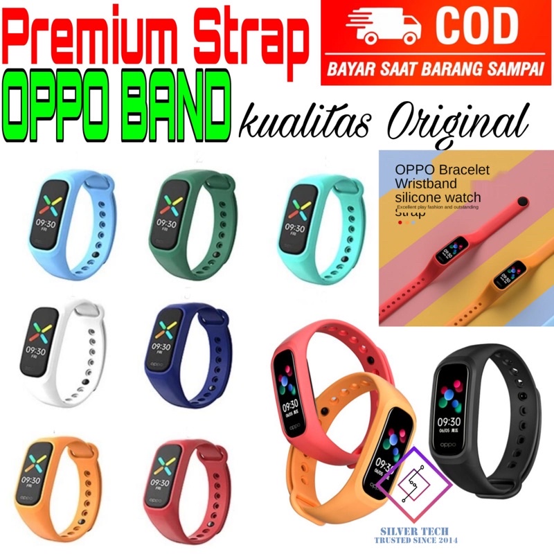 Silvertech Strap Polos Premium OPPO BAND Tali Penganti OPPO Band Kualitas Original