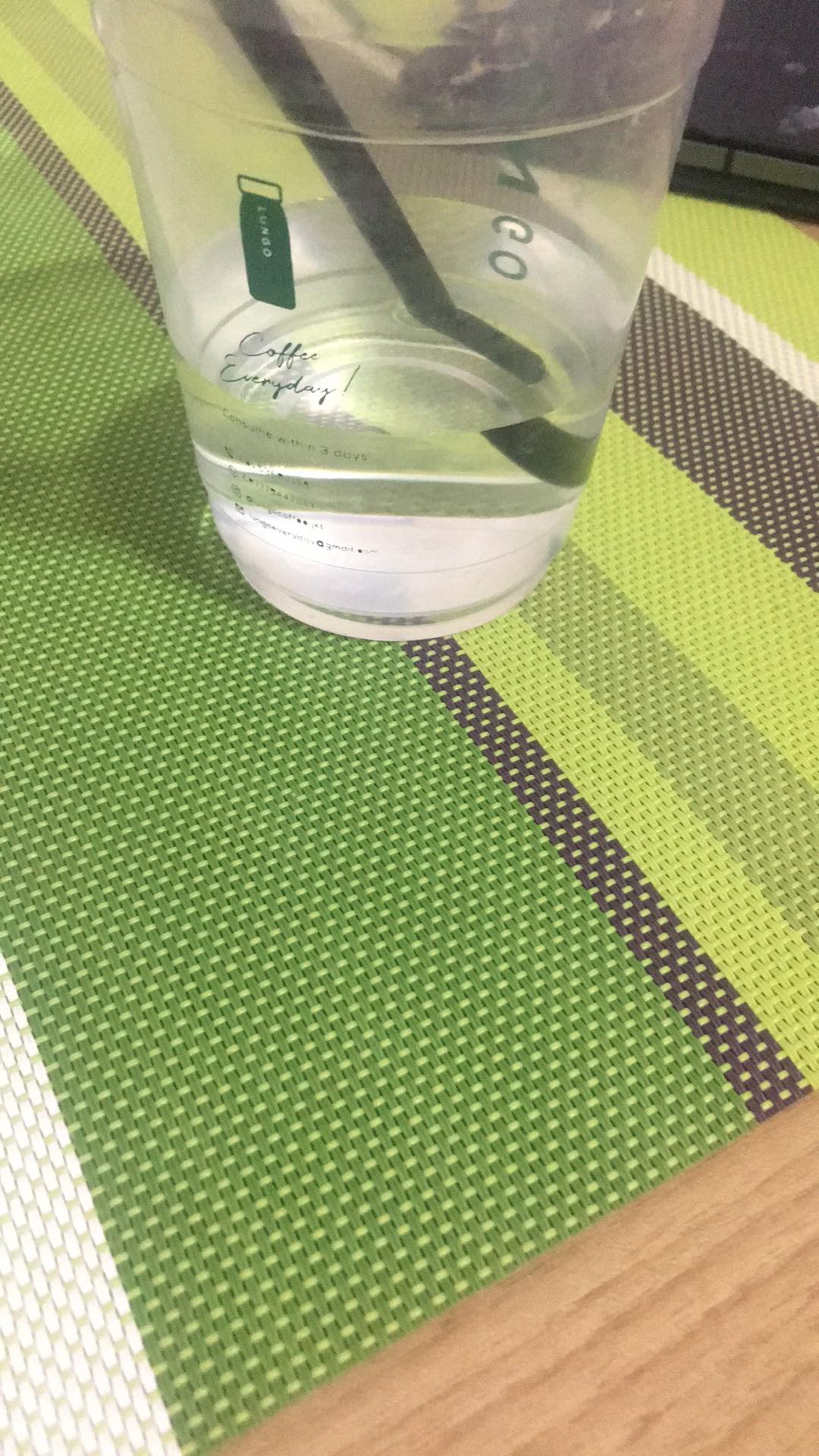 Alas Makan/alas Piring /table Mat Cantik Anti Slip Hijau (stripe)