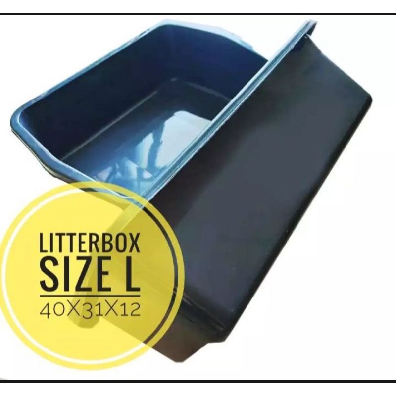 Litter Box Pasir Kucing Baskom Bak Jumbo Bak Pasir Kucing Besar ukuran L