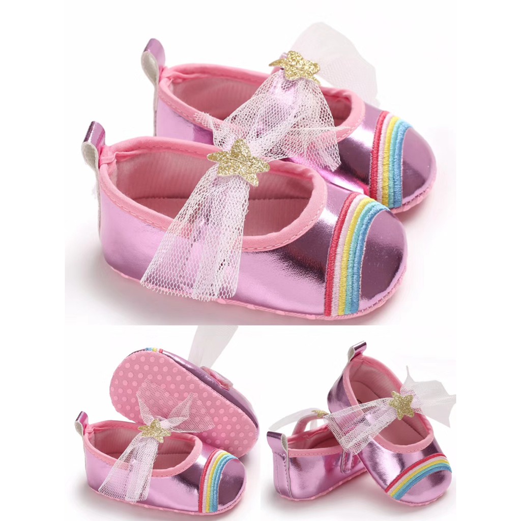 HappyOliver C549 RAINBOW Sepatu prewalker bayi dan anak perempuan