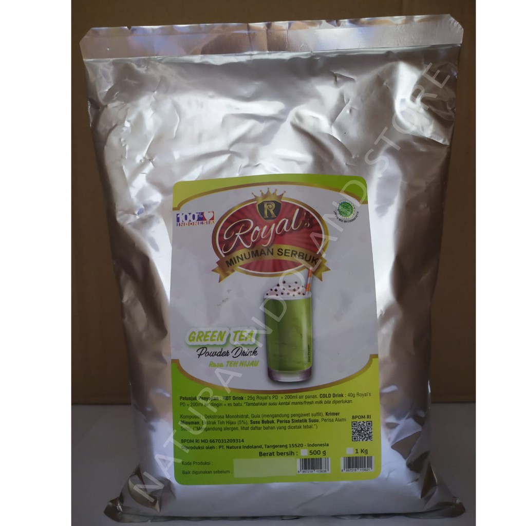 

ROYAL'S Powder Drink 1 Kg : Rasa GREEN TEA