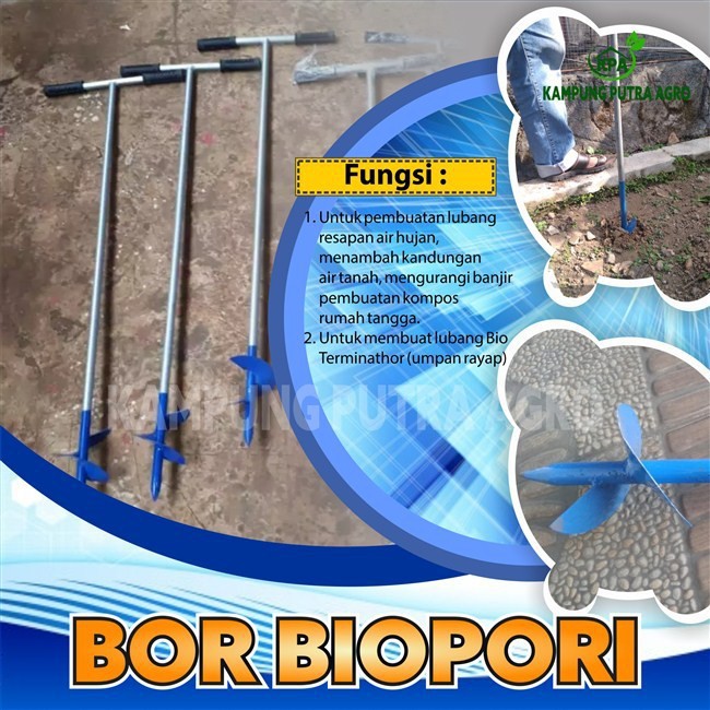 ALAT PELUBANG TANAH - BOR BIOPORI SPIRAL