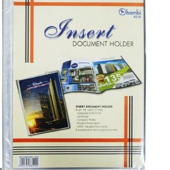 

BISA COD Document Holder A4 Bambi 4216 20 Pocket / Bambi Insert Document Holder 4216 Bambi 20 Pocket